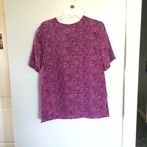 Well cared for short sleeve Silk Blouse